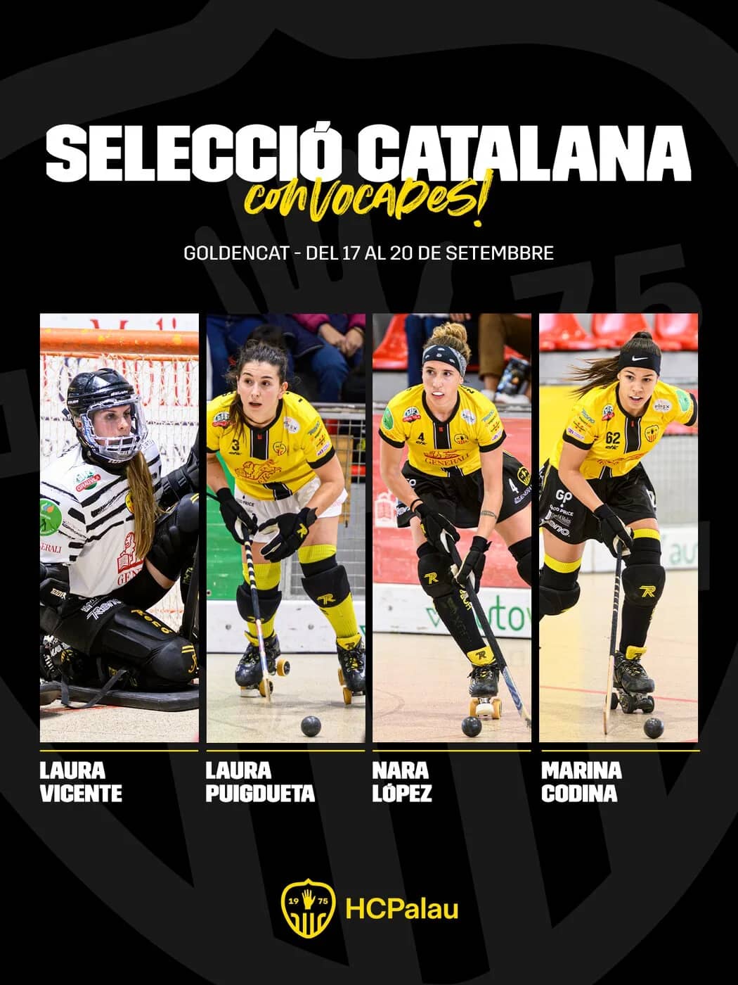 Convocatòria de la selecció catalana amb jugadores del HC Palau